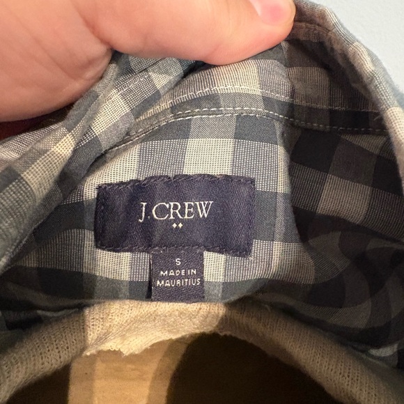 J CREW Men’s Blue Plaid Button-up - Small - Picture 4 of 4